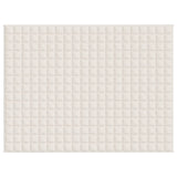 Vidaxl verzwaringsdeken 152x203 cm 11 kg stof lichtcrèmekleurig