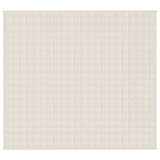 Vidaxl verzwaringsdeken 200x220 cm 9 kg stof lichtcrèmekleurig
