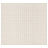 Vidaxl verzwaringsdeken 200x230 cm 9 kg stof lichtcrèmekleurig