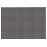 Vidaxl verzwaringsdeken 137x200 cm 10 kg stof grijs