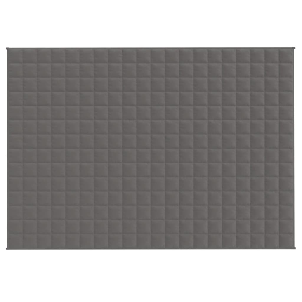 Vidaxl verzwaringsdeken 140x200 cm 10 kg stof grijs