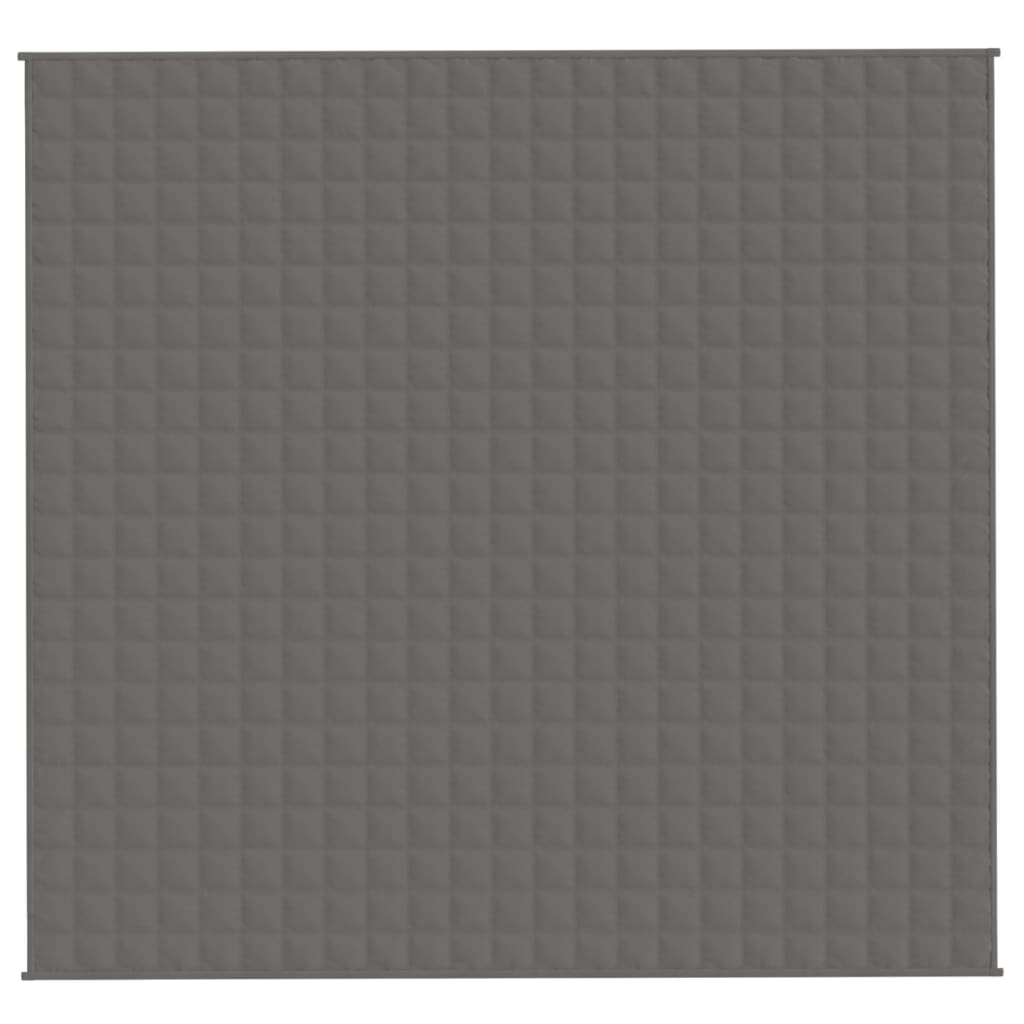 Vidaxl verzwaringsdeken 220x240 cm 11 kg stof grijs