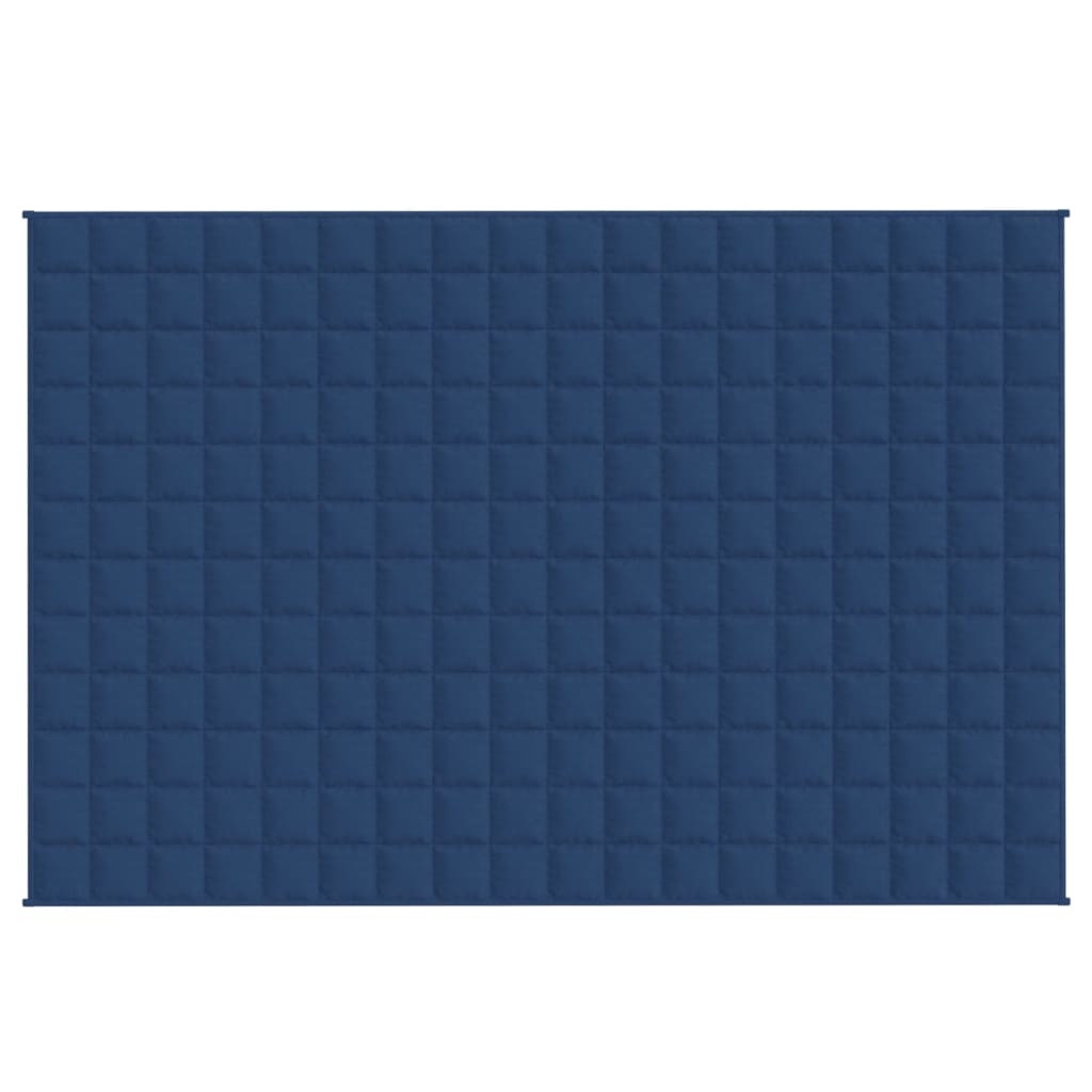 Vidaxl verzwaringsdeken 137x200 cm 10 kg stof blauw