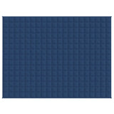 Vidaxl verzwaringsdeken 152x203 cm 11 kg stof blauw
