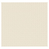 Vidaxl verzwaringsdeken 220x230 cm 15 kg stof lichtcrèmekleurig