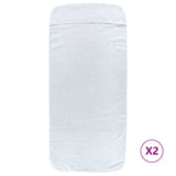 Vidaxl strandhanddoeken 2 st 400 g m² 60x135 cm stof wit