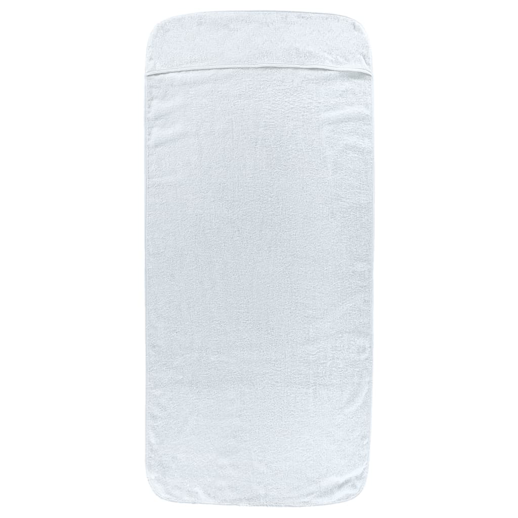 Vidaxl strandhanddoeken 2 st 400 g m² 60x135 cm stof wit