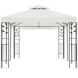 VidaXL Prieel met dubbel dak 6x3 m wit