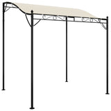 VidaXL Luifel 2x2,3 m 180 g m² stof en staal crèmekleurig