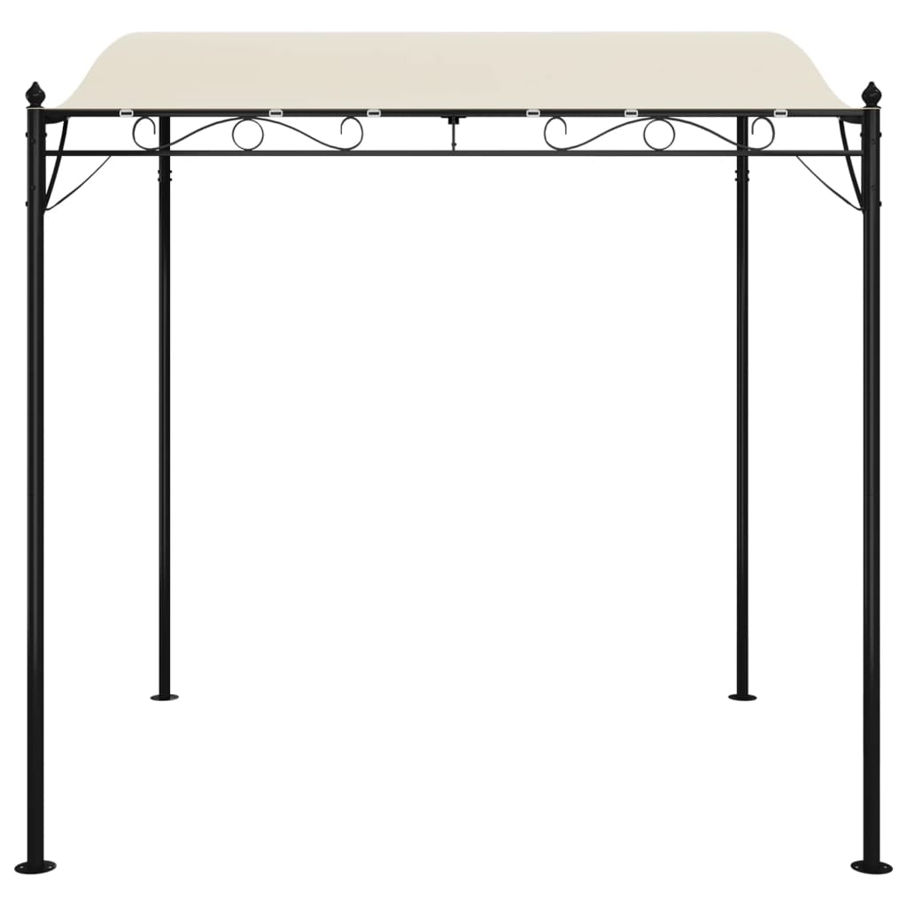 VidaXL Luifel 2x2,3 m 180 g m² stof en staal crèmekleurig