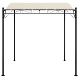 VidaXL Luifel 2x2,3 m 180 g m² stof en staal crèmekleurig
