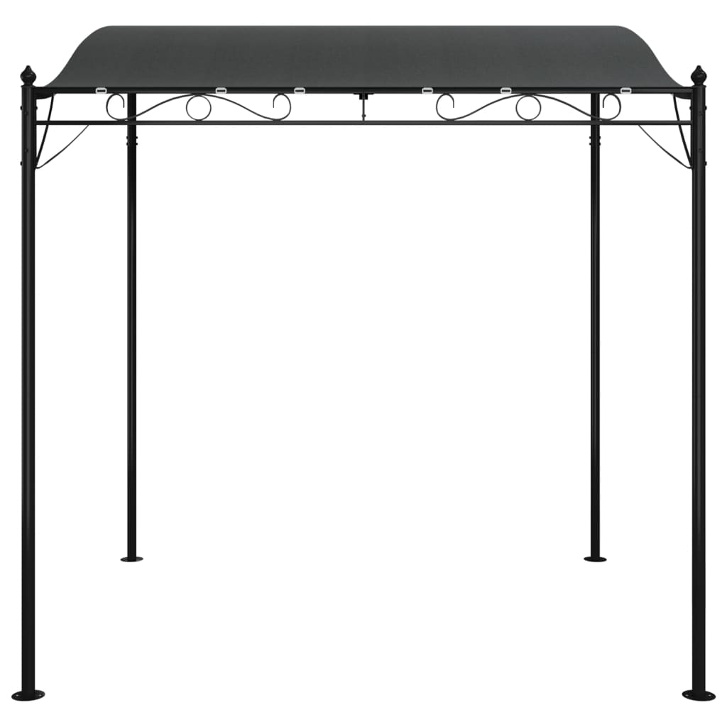 VidaXL Luifel 2x2,3 m 180 g m² stof en staal antracietkleurig