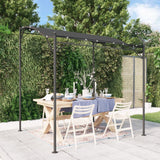 VidaXL Luifel 2x2,3 m 180 g m² stof en staal antracietkleurig