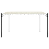 VidaXL Luifel 4x3 m 180 g m² stof en staal crèmekleurig
