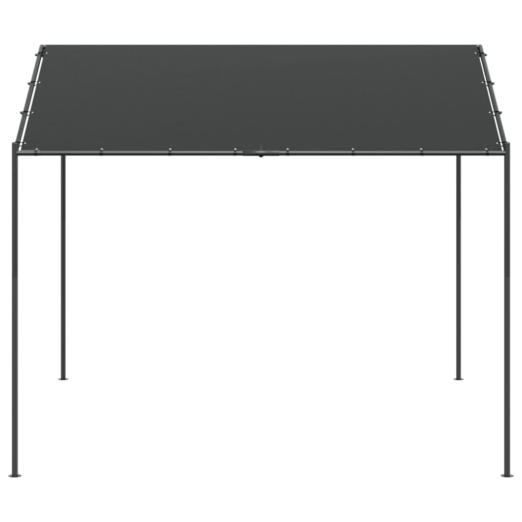 Vidaxl tuinpaviljoen 3x3 m staal en stof antracietkleurig