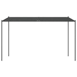 Vidaxl prieel 4x4 m 180 g m² stof en staal antracietkleurig