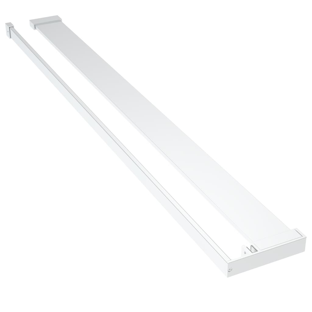 Vidaxl wandschap voor inloopdouchewand 100 cm aluminium chroomkleurig