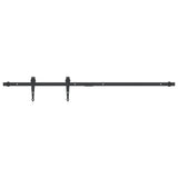 Vidaxl ophangset voor minischuifdeur 122 cm koolstofstaal zwart
