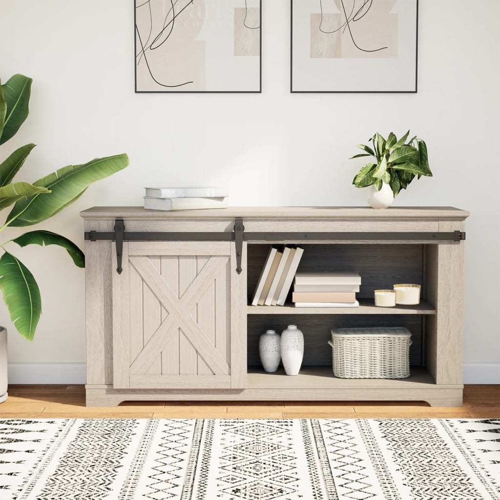 Vidaxl ophangset voor minischuifdeur 122 cm koolstofstaal zwart