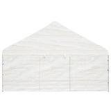VidaXL Prieel met dak 5,88x2,23x3,75 m polyetheen wit
