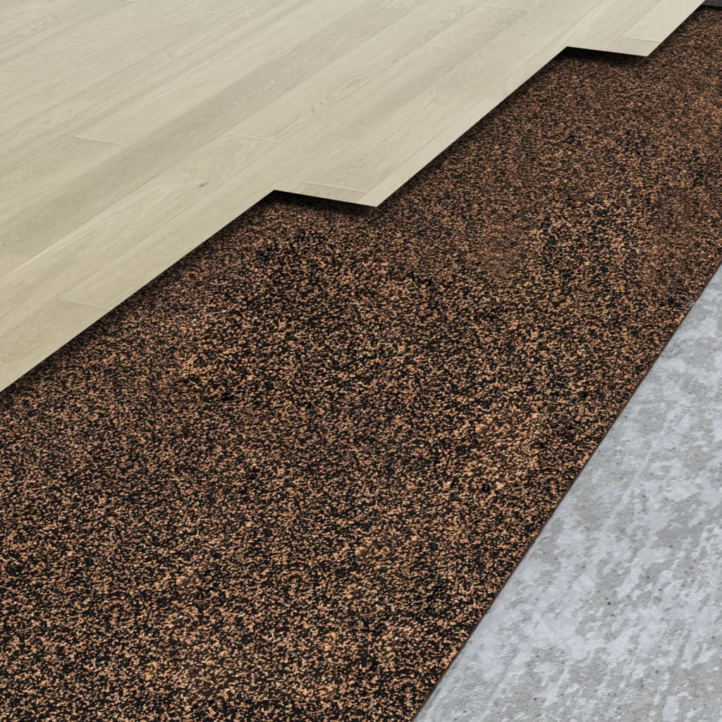 Vidaxl kurk op rol 100x200 cm 2 mm rubber