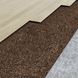 Vidaxl kurk op rol 100x200 cm 2 mm rubber