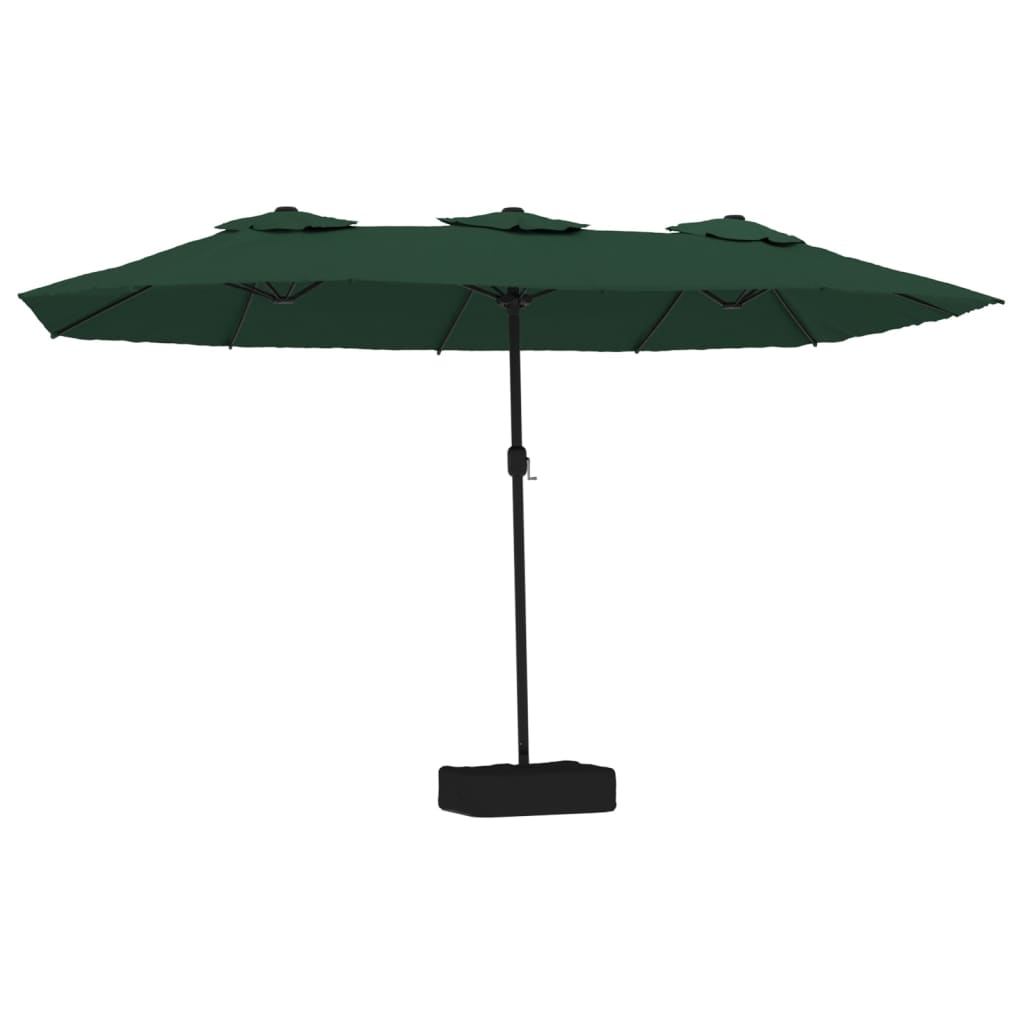 VidaXL Parasol dubbel 449x245 cm groen
