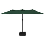 VidaXL Parasol dubbel 449x245 cm groen