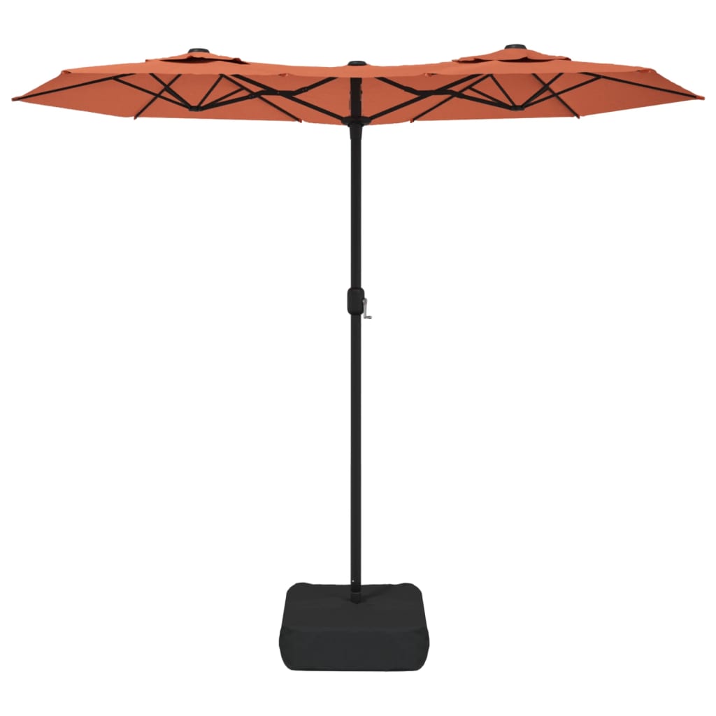 VidaXL Parasol dubbel 316x240 cm terracottakleurig