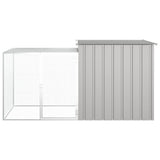 Vidaxl konijnenhok 200x91x100 cm gegalvaniseerd staal grijs