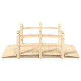 Vidaxl tuinbrug met leuningen 150x67x56 cm massief vurenhout