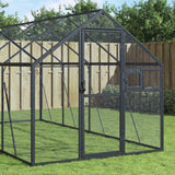 VidaXL Volière 1,79x2x1,85m aluminium antracietkleurig