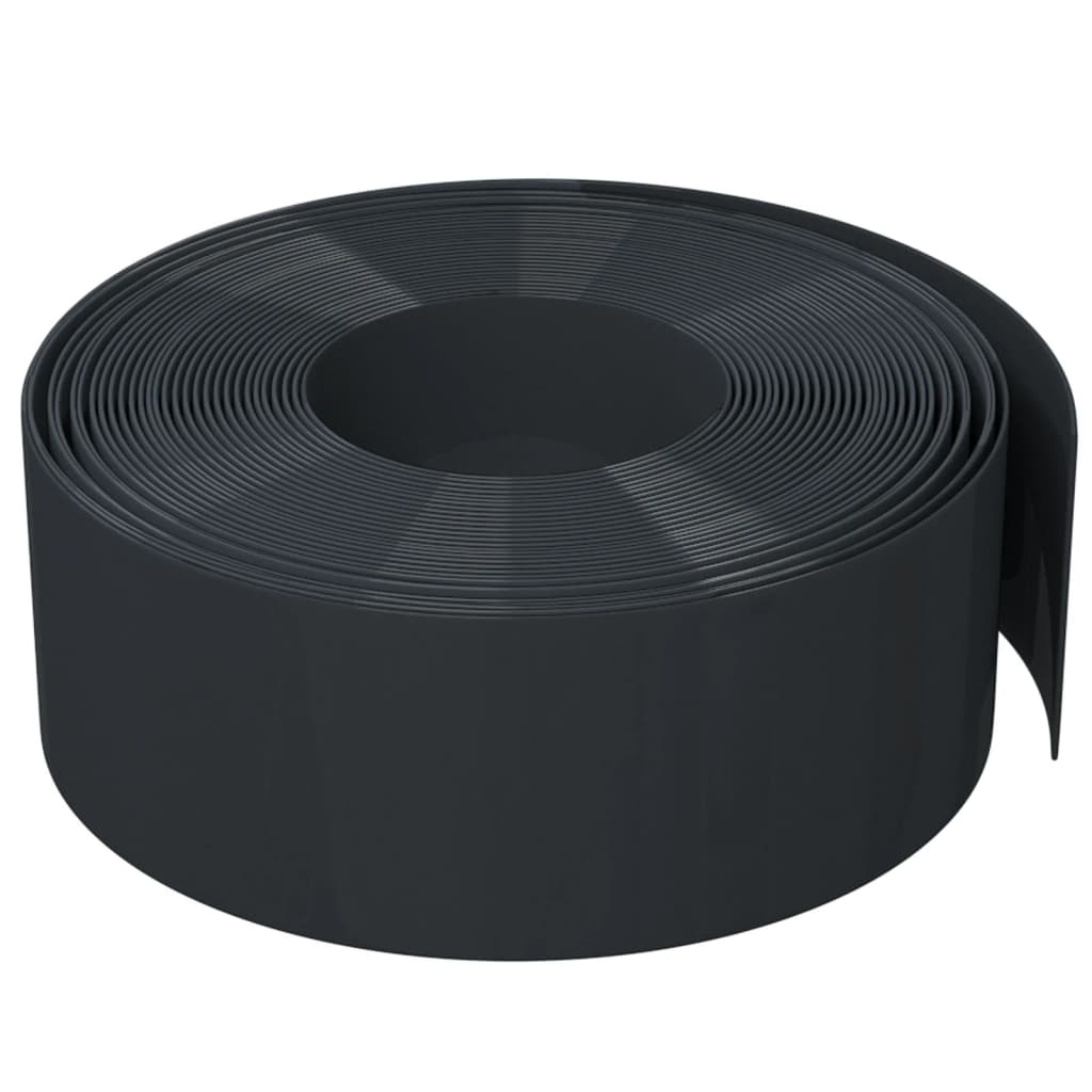 Vidaxl tuinrand 10 m 20 cm polyetheen zwart