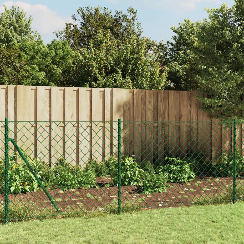 Vidaxl gaashek met grondankers 0,8x10 m groen