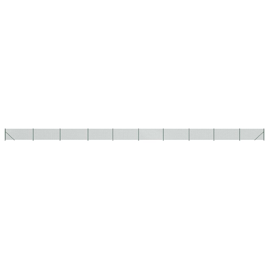 Vidaxl gaashek met flens 0,8x25 m groen