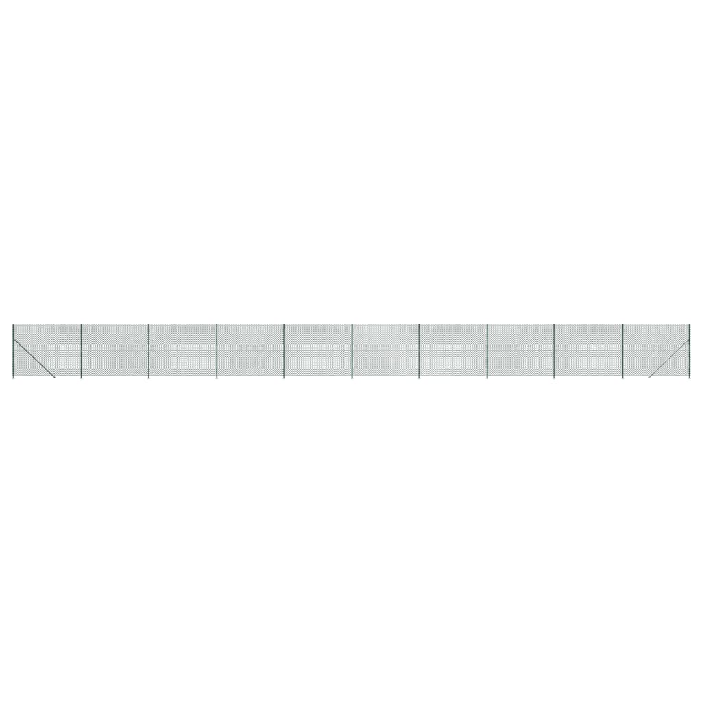 VidaXL Gaashek met flens 1,6x25m groen