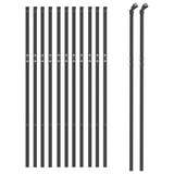 Vidaxl gaashek 0,8x25 m antracietkleurig