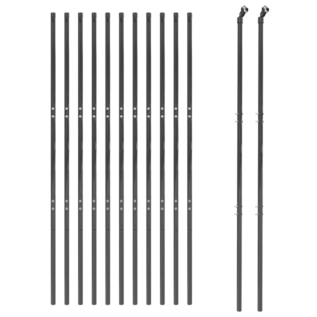 VidaXL Gaashek 2,2x25m antracietkleurig