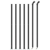 Vidaxl gaashek met flens 1x10m antracietkleurig