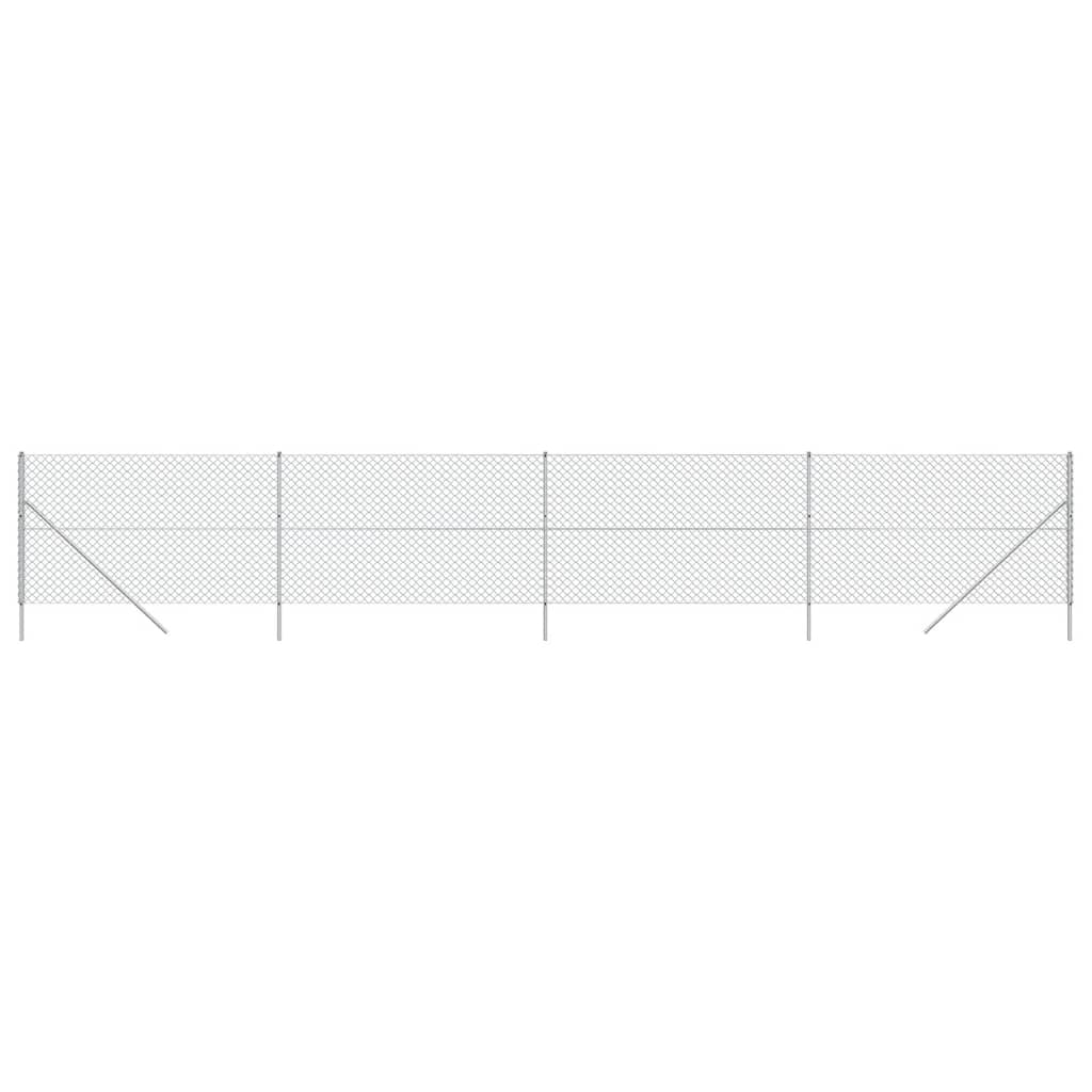 VidaXL Gaashek 2x10m zilverkleurig