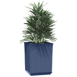 Vidaxl plantenbakken 2 st 30x30x37 cm polypropeen blauwgrijs
