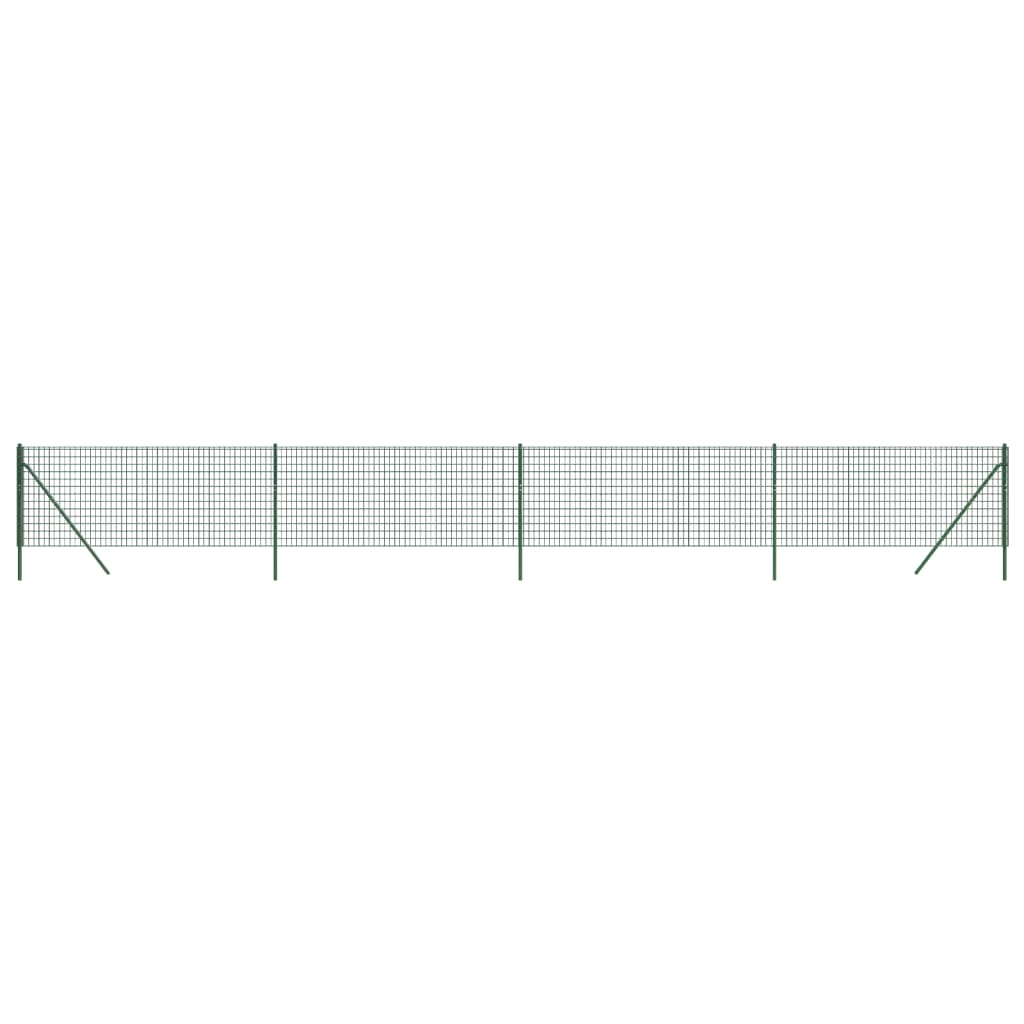 Vidaxl draadgaashek 1x10 m gegalvaniseerd staal groen