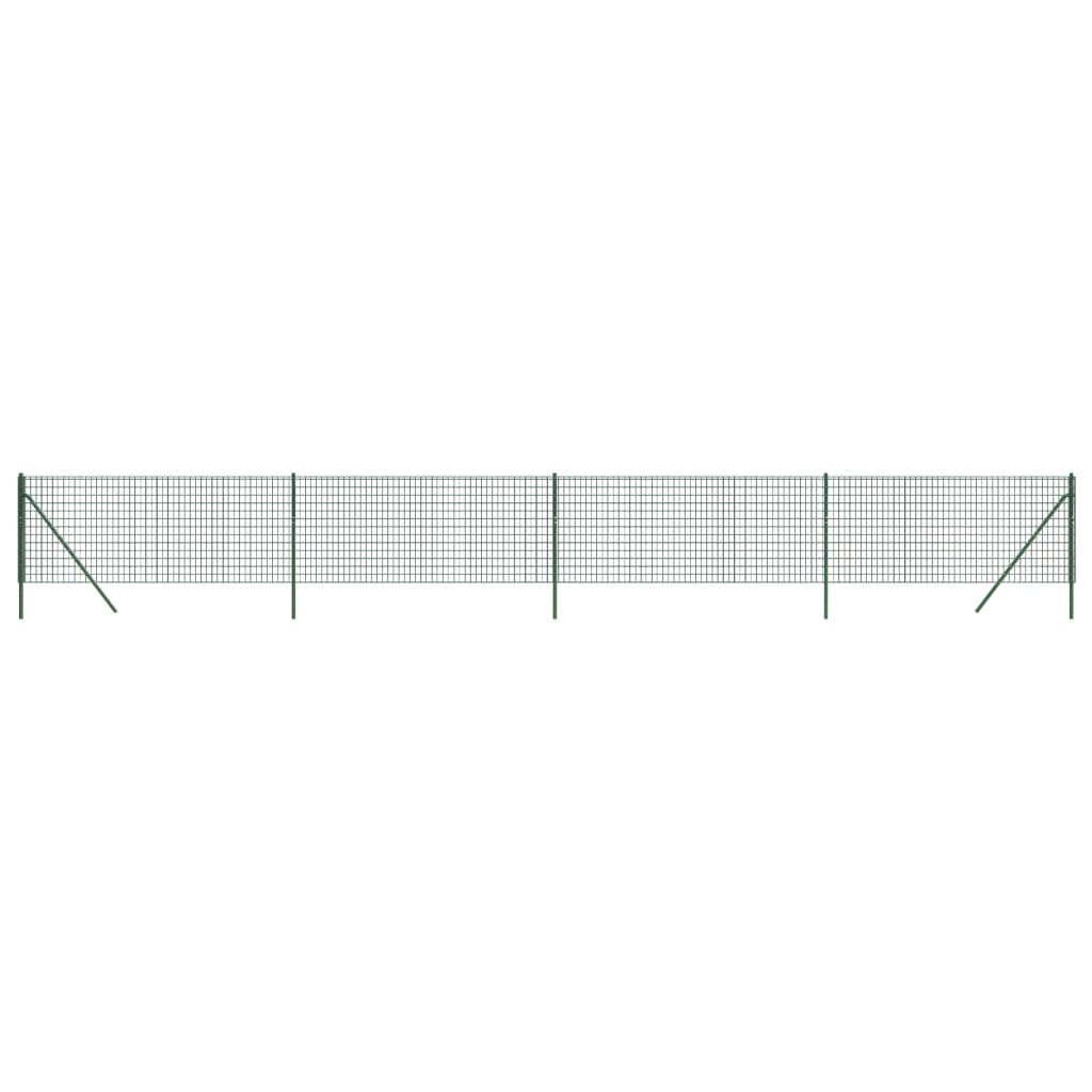 VidaXL Draadgaashek 1,1x10 m gegalvaniseerd staal groen