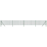 VidaXL Draadgaashek 1,1x10 m gegalvaniseerd staal groen