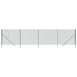 Vidaxl draadgaashek 2x10 m gegalvaniseerd staal groen