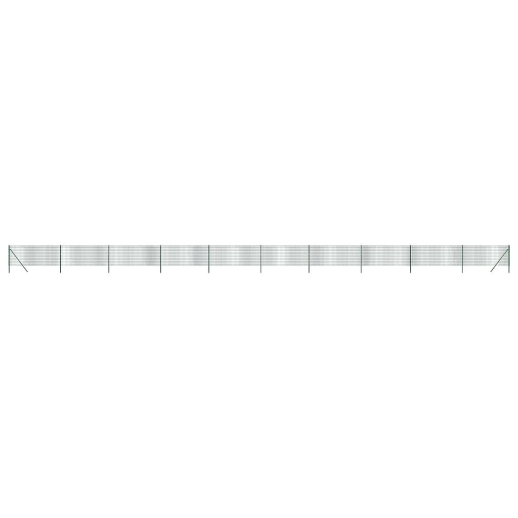 Vidaxl draadgaashek 0,8x25 m gegalvaniseerd staal groen
