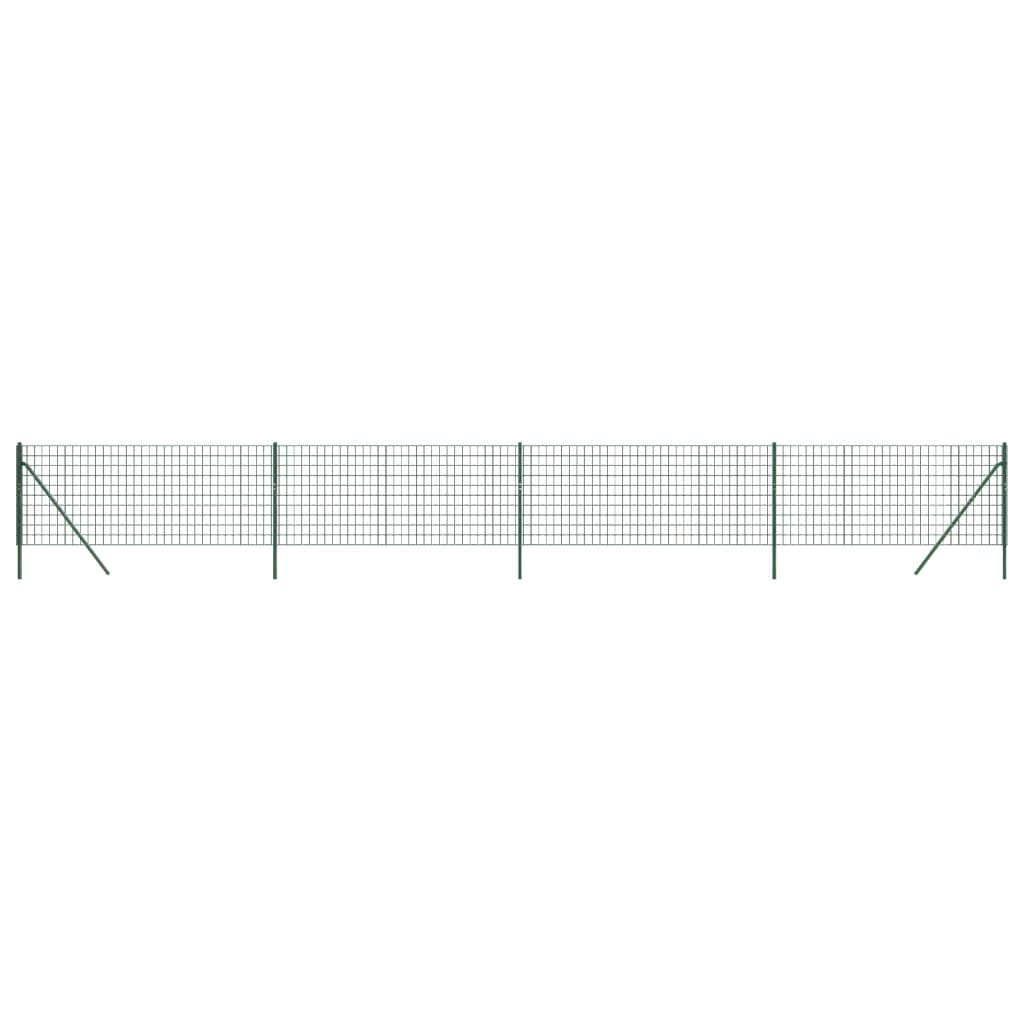 Vidaxl draadgaashek 1x10 m gegalvaniseerd staal groen