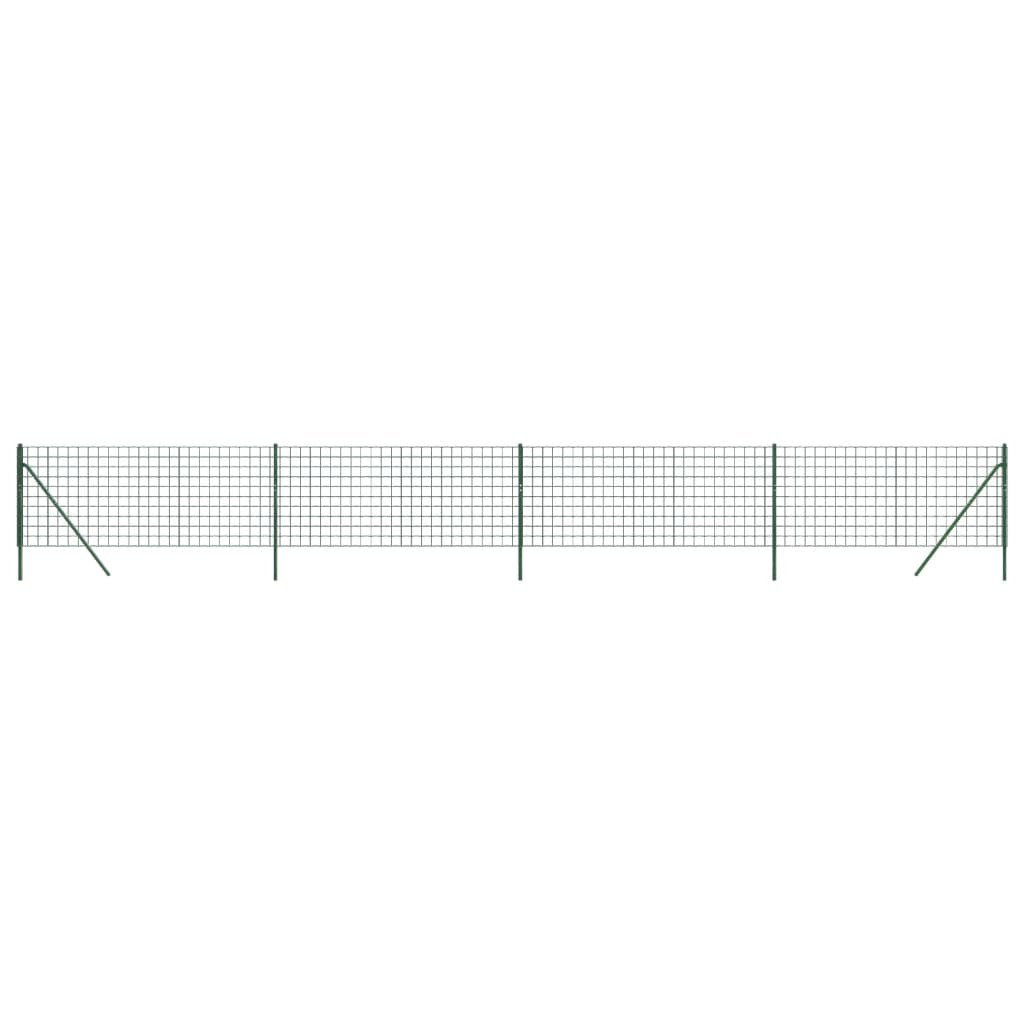Vidaxl draadgaashek 1x10 m gegalvaniseerd staal groen