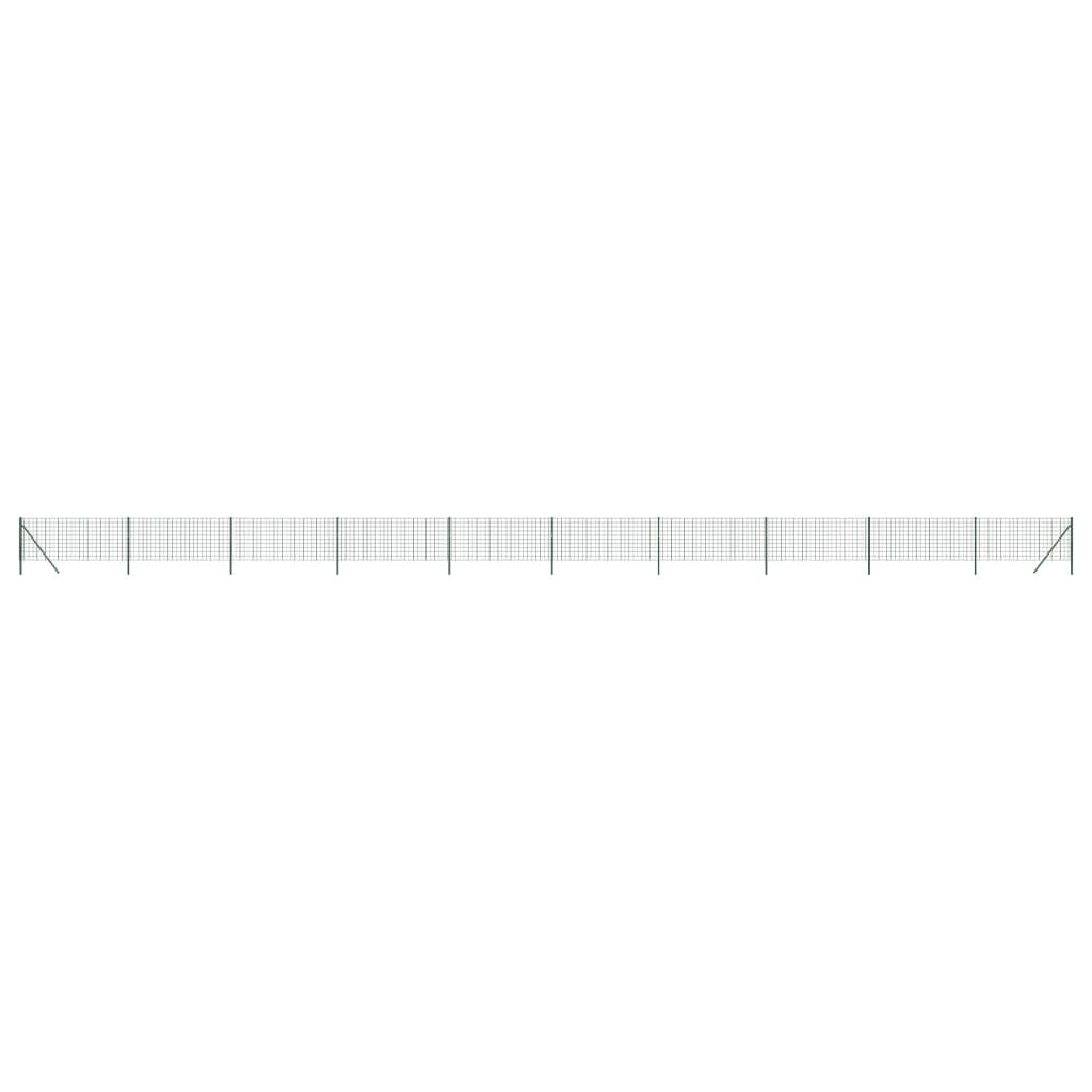 Vidaxl draadgaashek 0,8x25 m gegalvaniseerd staal groen