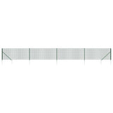 Vidaxl draadgaashek met grondankers 1,1x10 m groen